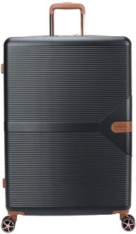 Decent Stella Spinner Large 77 black hardcase koffer Zwart - H 77 x B 51 x D 30 cm