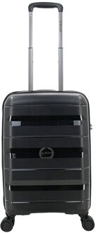 Decent Straight-Line Cabin Spinner black hardcase koffer lichtgewicht koffer Zwart - H 55 x B 35 x D 20 cm