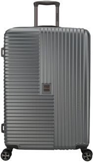 Decent Tourister Large Trolley 76 grey hardcase koffer Grijs - H 76 x B 47 x D 36 cm