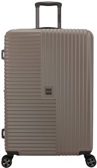 Decent Tourister Large Trolley 76 taupe hardcase koffer - H 76 x B 47 x D 36 cm