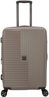 Decent Tourister Medium Trolley 66 taupe hardcase koffer - H 66 x B 40 x D 27.5 cm