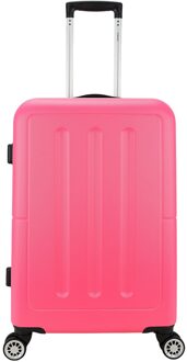 Decent Trolley koffer Neon-Fix 66 roze