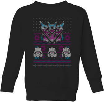 Decepticons Classic Ugly Knit Kids' Christmas Jumper - Black - 110/116 (5-6 jaar) Zwart - S
