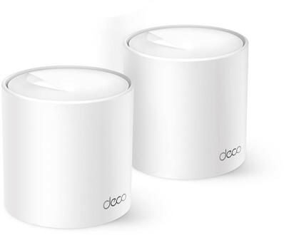 Deco X10 WiFi 6 Mesh Systeem (2-pack) Mesh router Wit