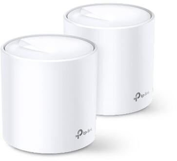 Deco X20 WiFi 6 Mesh Systeem (2-pack) Mesh router Wit