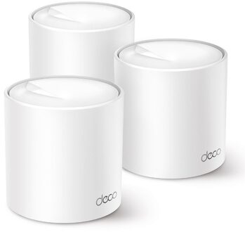 Deco X50 WiFi 6 Mesh Systeem (3-pack) Mesh router Wit