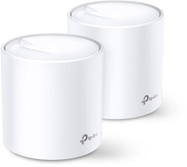 Deco X60 AX5400 dual-band WiFi 6 Mesh Systeem (2-pack) Mesh router Wit