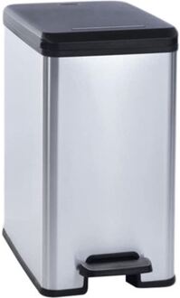 Decobin Slimbin Pedaalemmer 25 Liter Zilver