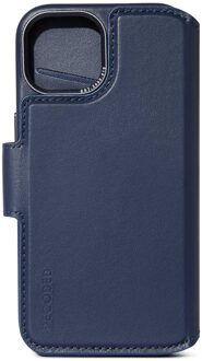 Decoded 2 in 1 Leather Bookcase voor de Apple iPhone 15 Plus - True Navy Donkerblauw