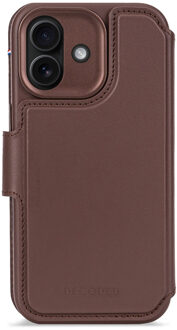 Decoded 2 in 1 Leather Detachable Wallet MagSafe voor de Apple iPhone 17 - Chocolate Brown Bruin