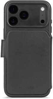 Decoded 2 in 1 Leather Detachable Wallet MagSafe voor de Apple iPhone 17 Pro - Zwart