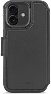 Decoded 2 in 1 Leather Detachable Wallet MagSafe voor de Apple iPhone 17 - Zwart