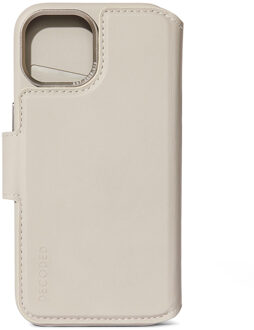 Decoded 2 in 1 Leather Detachable Wallet voor de Apple iPhone 15 - Clay Beige