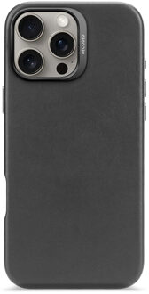 Decoded Leather Backcover MagSafe voor de Apple iPhone 16 Pro Max - Zwart