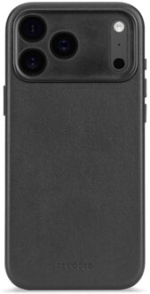 Decoded Leather Backcover MagSafe voor de Apple iPhone 17 Pro Max - Zwart