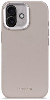 Decoded Leather Backcover MagSafe voor de Apple iPhone 17 - Solid Clay Beige