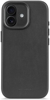 Decoded Leather Backcover MagSafe voor de Apple iPhone 17 - Zwart