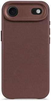 Decoded Leather Backcover MagSafe voor de Apple iPhone Air - Chocolate Brown Bruin