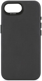 Decoded Leather Backcover voor de Apple iPhone 17e / 16e - Zwart