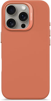 Decoded Silicone Backcover MagSafe voor de Apple iPhone 16 Pro - Sand Stone Roze