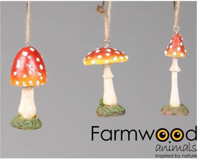 Decohanger paddenstoel 7cm