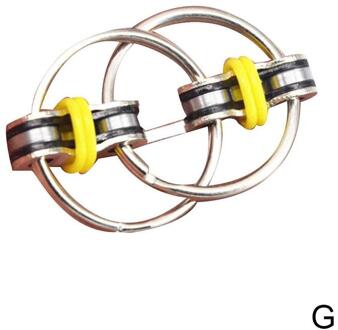 Decompressie Keten Vent Speelgoed Decompressie Ketting Fietsketting Gesneden Gesp Zintuiglijke Speelgoed Stress Verlichten geel