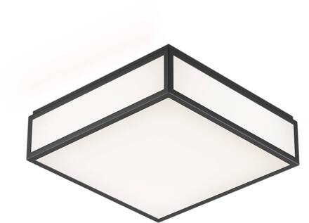 Decor Walther Bauhaus 3 N plafondlamp zwart mat zwart, opaal