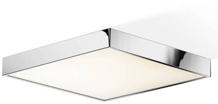 Decor Walther Cut LED plafondlamp, chroom, 40x40cm chroom, gesatineerd