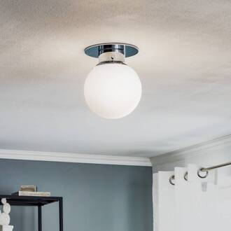 Decor Walther Klassieke bolvormige plafondlamp GLOBE, chroom wit, chroom