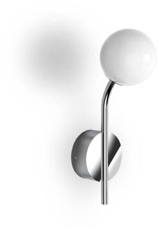 Decor Walther PEP wandlamp, 1-lamp, chroom chroom, gesatineerd