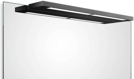 Decor Walther Slim 1-60 N LED spiegellamp zwart mat zwart, mat wit