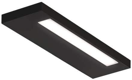 Decor Walther Slim 24 N LED wandlamp, zwart mat zwart, mat wit