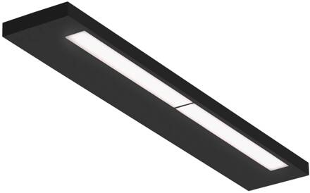 Decor Walther Slim 60 N LED wandlamp, zwart mat zwart, mat wit