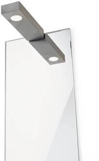 Decor Walther Wand- en spiegellamp Flat 2 LED, mat nikkel gesatineerd nikkel