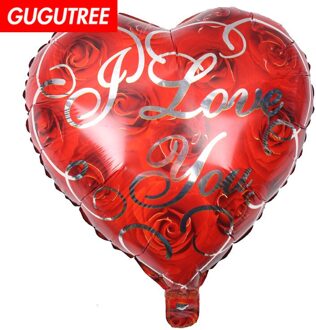 Decoratie 18 inch hart wit folie 10 stuks ballonnen wedding event kerstmis halloween festival verjaardagsfeestje HY-304