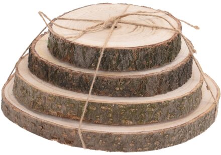 Decoratie boomschijven, 4st.