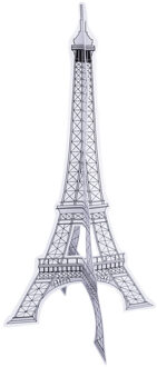 Decoratie Eiffeltoren papier 40 cm