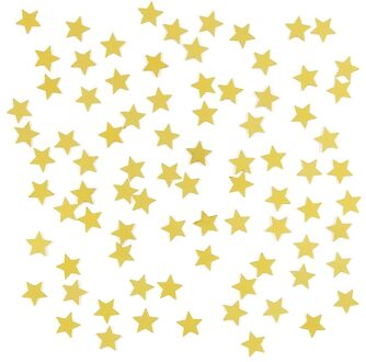 Decoratie gouden sterretjes confetti zakje