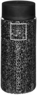 decoratie/hobby steentjes - zwart - 750gr - korrels