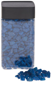 Decoratie/hobby stenen/steentjes - blauw - 600 gram - vulling materiaal - korrels