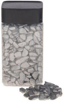 Decoratie/hobby stenen/steentjes - zilver - 600 gram - vulling materiaal - korrels