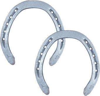 Decoratie hoefijzer van metaal - 5x - 13 cm - paarden of western thema artikelen Multi