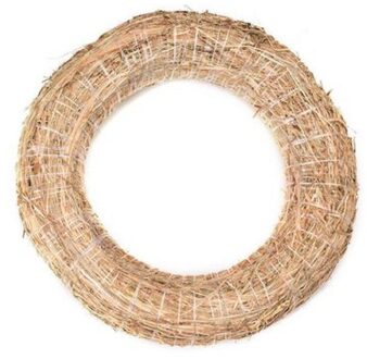 Decoratie krans van stro - 30 x 6 cm - DIY kransen maken - Kerst deurkrans - Knutselen