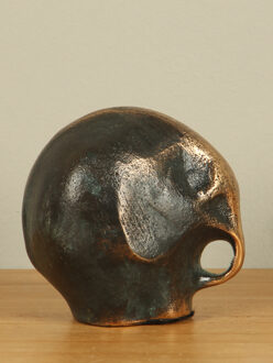 Decoratie olifantje uit brons, 7 cm