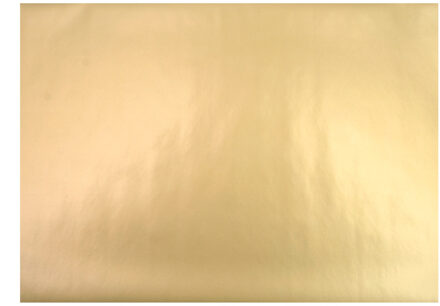 Decoratie plakfolie - goud metallic kleur - 45 cm x 200 cm - zelfklevend