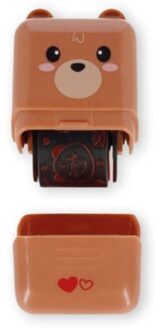decoratie rolstempel - teddy bear