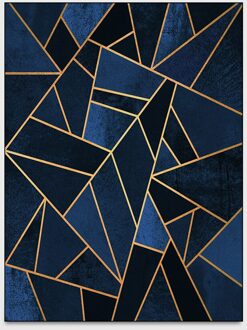 Decoratie Salon Moderne Heavy Metal Wind Geometrische Lijn Vloermatten Woonkamer Slaapkamer Bed Antislip Tapijt Decoratie 50x80cm