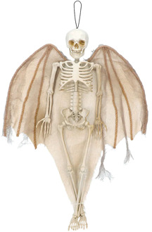 Decoratie Skelet Engel (40cm) Geel - Beige - Creme