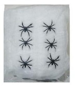 Decoratie spinnenweb 100 gram - Halloween/horror versiering