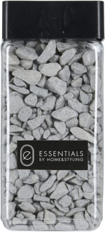 Decoratie steentjes/hobby steentjes - Lichtgrijs - 550 ml - 9/13 mm
